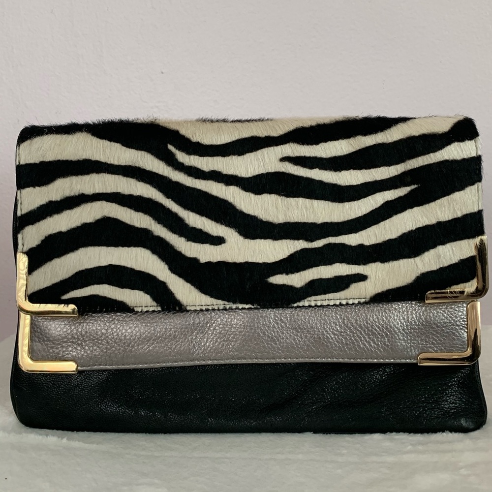 Michael Kors Foldover Leather Clutch